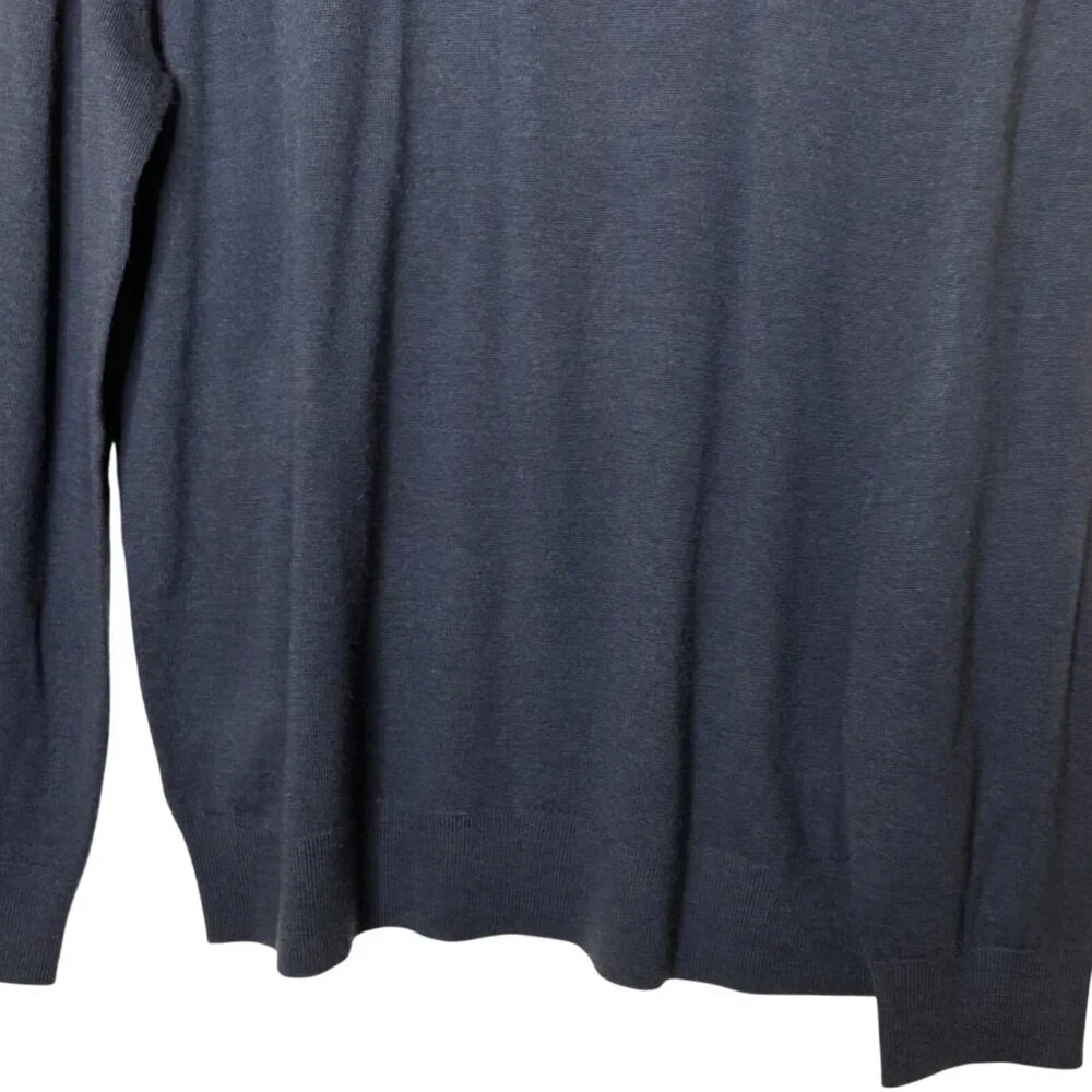 Banana Republic Merino Wool Crewneck Sweater Mens Large Blue NWT